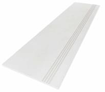 Плитка Ametis Marmulla Ступень Ma01 Мат С Насечками 30x120 см, поверхность матовая