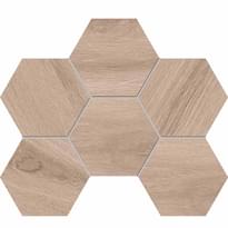 Плитка Ametis Selection Мозаика Si01 Hexagon Мат 25x28.5 см, поверхность матовая