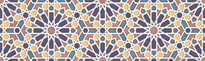 Плитка Aparici Alhambra Blue Mexuar 29.75x99.55 см, поверхность матовая, рельефная
