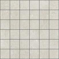 Плитка Aparici Baffin Grey Mud Mosaico 5x5 29.75x29.75 см, поверхность матовая, рельефная