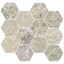 Плитка Aparici Bohemian Blend Natural Mosaico Hexagonal 30x28 см, поверхность матовая