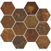 Плитка Aparici Corten Oxidum Natural Mosaico Hexagonal 30x28 см, поверхность матовая