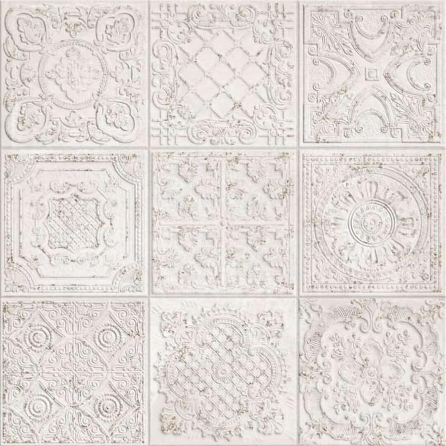 Плитка Aparici Gatsby White Pre 20 59.2x59.2 см, поверхность матовая