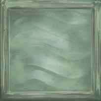 Плитка Aparici Glass Green Vitro 20x20 см, поверхность глянец, рельефная