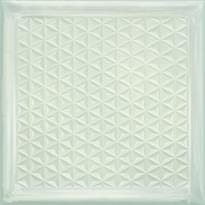 Плитка Aparici Glass White Brick 20x20 см, поверхность глянец, рельефная