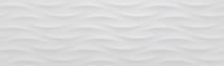 Плитка Aparici Glimpse White Wave 29.75x99.55 см, поверхность матовая, рельефная