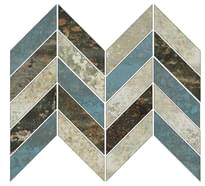 Плитка Aparici Grunge Mix Lappato Mosaico Espiga 22.5x32.5 см, поверхность полуполированная, рельефная