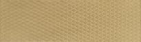 Плитка Aparici Metallic Glimpse Gold Plate 29.75x99.55 см, поверхность матовая, рельефная
