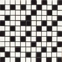 Плитка Aparici Nordic Mix Negro Mosaico 2.5x2.5 29.75x29.75 см, поверхность глянец