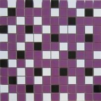 Плитка Aparici Nordic Mix Purple Mosaico 2.5x2.5 29.75x29.75 см, поверхность глянец