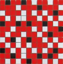 Плитка Aparici Nordic Mix Red Mosaico 2.5x2.5 29.75x29.75 см, поверхность глянец
