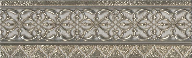 Плитка Aparici Ona Wall Cenefa Tawriq Gold 9x29.75 см, поверхность глянец