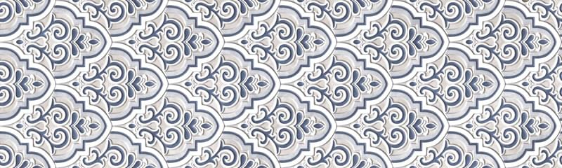 Плитка Aparici Ona Wall Ona Blue Bow 29.75x99.55 см, поверхность глянец