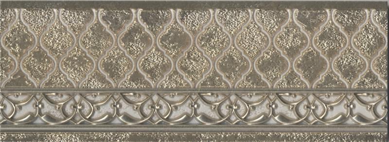 Плитка Aparici Ona Wall Zocalo Tawriq Gold 11x29.75 см, поверхность глянец