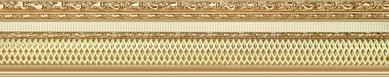 Плитка Aparici Umbria Wall Cenefa Gold 6x29.75 см, поверхность глянец