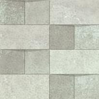 Плитка Apavisa Alchemy 7.0 White Hammered Mosaico Brick 29.75x29.75 см, поверхность полуматовая, рельефная
