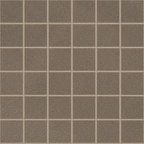 Плитка Apavisa Aluminum Copper Spazzolato Mosaic 29.75x29.75 см, поверхность полуматовая, рельефная