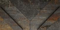 Плитка Apavisa Cast Iron Black Natural Decor Ramp 29.75x59.55 см, поверхность матовая