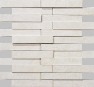 Apavisa Evolution White Striato Mosaic Brick 29.75x28