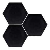 Плитка Apavisa Intuition Black Natural Hexagon 29x25 см, поверхность полуматовая, рельефная