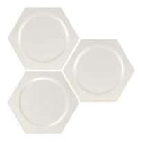 Плитка Apavisa Intuition White Circle Hexagon 29x25 см, поверхность полуматовая, рельефная