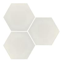 Плитка Apavisa Intuition White Natural Hexagon 29x25 см, поверхность полуматовая, рельефная