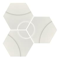 Плитка Apavisa Intuition White Wave Hexagon 29x25 см, поверхность полуматовая