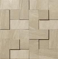 Плитка Apavisa Materia Beige Natural Mosaic Brick 29.75x29.75 см, поверхность матовая, рельефная