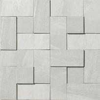 Плитка Apavisa Materia White Natural Mosaic Brick 29.75x29.75 см, поверхность матовая, рельефная