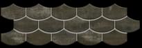 Плитка Apavisa Nanocorten Titaniu Lappato Mosaico Flake 14.73x44.63 см, поверхность полуполированная