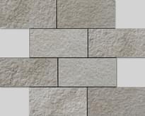 Плитка Apavisa Neocountry Grey Bocciardato Mosaic 29.75x29.75 см, поверхность матовая, рельефная