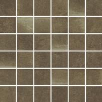 Плитка Apavisa Object Brown Natural Mosaic 5x5 29.75x29.75 см, поверхность матовая, рельефная