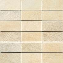 Плитка Apavisa Quartzstone Deco Beige Estructurado Mosaico 5x10 29.75x29.75 см, поверхность матовая, рельефная
