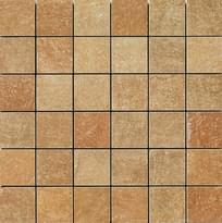 Плитка Apavisa Quartzstone Deco Rosso Lappato Mosaico 5x5 29.75x29.75 см, поверхность полуполированная