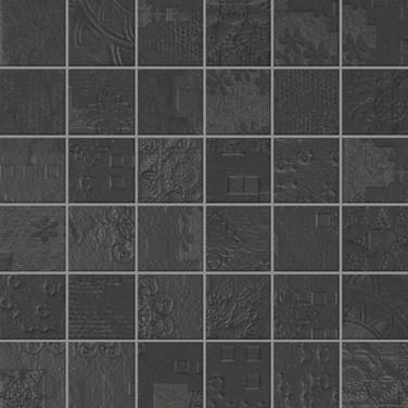 Apavisa Rendering Black Natural Decor Mosaico 29.75x29.75