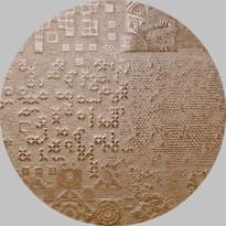Плитка Apavisa Rendering Circle Moon Bronze Decor 25x25 см, поверхность полуполированная