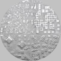 Плитка Apavisa Rendering Circle Moon Silver Decor 25x25 см, поверхность полуполированная, рельефная