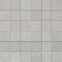 Плитка Apavisa Rendering Grey Natural Decor Mosaico 29.75x29.75 см, поверхность матовая, рельефная
