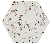 Плитка Apavisa South White Natural Hexagon 25x29 см, поверхность матовая, рельефная