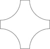Плитка Apavisa Sybarum Beige Scavato Star 58.8x59.55 см, поверхность матовая, рельефная