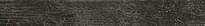 Плитка Apavisa Sybarum Black Scavato Lista 7.3x59.55 см, поверхность матовая, рельефная