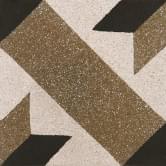 Плитка Apavisa Terrazzo Brown Decor 29.75x29.75 см, поверхность матовая, рельефная