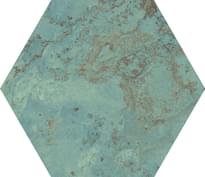Плитка Apavisa Zinc Green Natural Hexagon 25x29 см, поверхность матовая