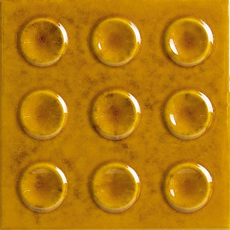 Плитка Ape Carmen Acrux Amber 10x10 см, поверхность глянец, рельефная