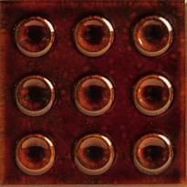 Плитка Ape Carmen Acrux Garnet 10x10 см, поверхность глянец, рельефная