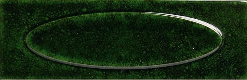 Плитка Ape Carmen Capella Emerald 6.5x20 см, поверхность глянец, рельефная