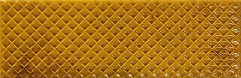 Плитка Ape Carmen Mimosa Amber 6.5x20 см, поверхность глянец, рельефная