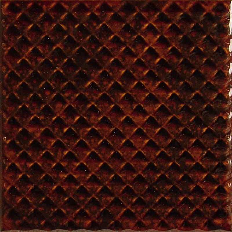 Плитка Ape Carmen Mimosa Garnet 10x10 см, поверхность глянец, рельефная