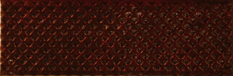 Плитка Ape Carmen Mimosa Garnet 6.5x20 см, поверхность глянец, рельефная
