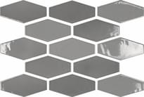 Плитка Ape Harlequin Grey 10x20 см, поверхность глянец